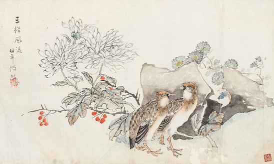  三径风流 镜心 纸本