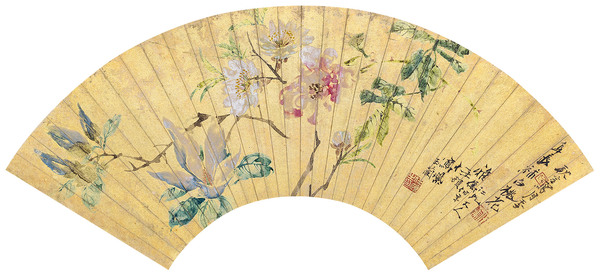  春花图 扇面 纸本
