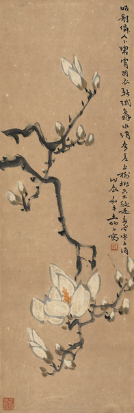  戊辰（1928年）作 玉堂富贵 立轴 纸本