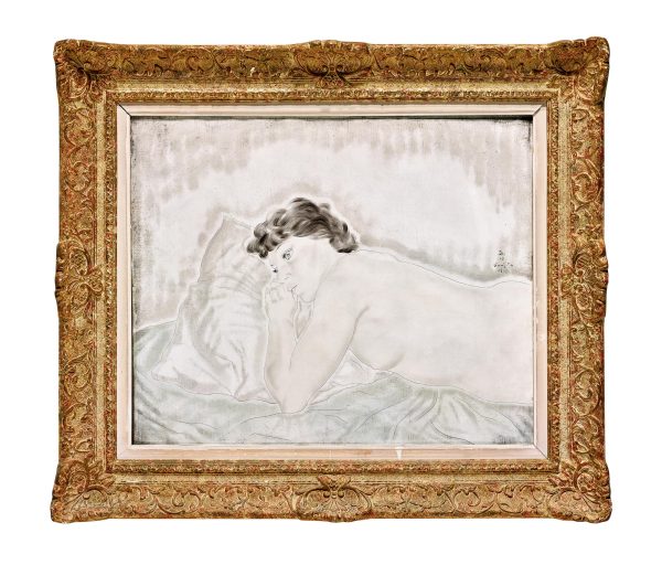  1927年作 侧躺的少女 油彩 画布