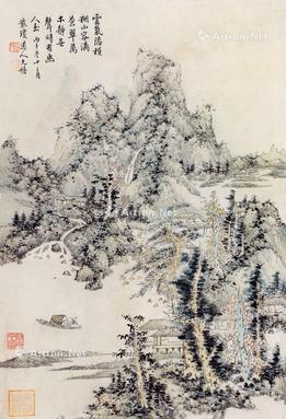  山水 立轴 纸本