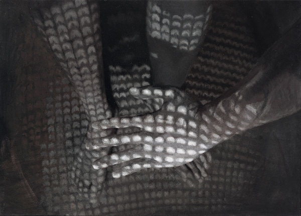  约2002年作 光·影·手 油彩 画布