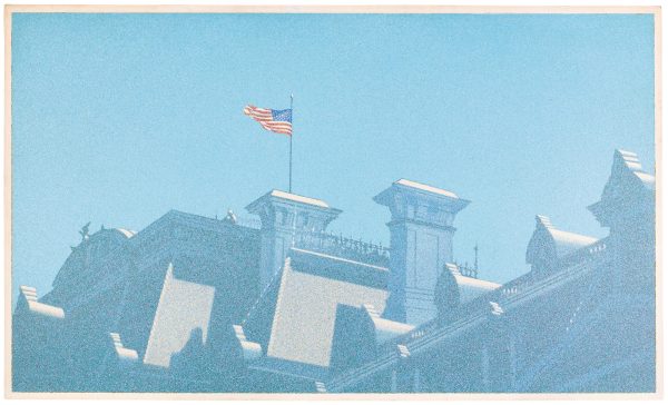  1972年作 华盛顿艾森豪威尔办公大楼 油彩 画布