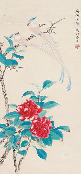  富贵长寿图 立轴 设色纸本