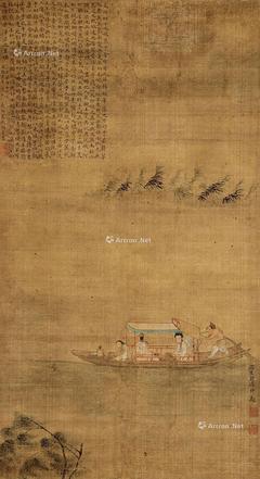  神女赋 立轴 设色绢本