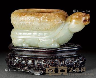  玉龟形水丞 长7cm