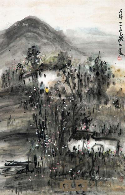  山水 镜心 设色纸本 68×44cm