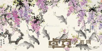  2018年作 九如图 镜心 水墨纸本 97×178cm