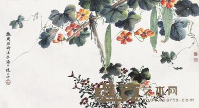  蔬果 镜片 设色纸本 39×71cm