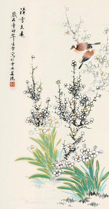  花鸟 立轴