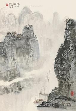  山水 立轴