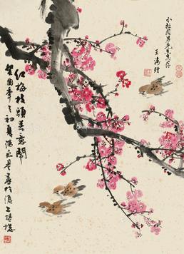 花卉 立轴