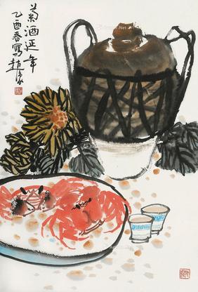  花卉 立轴