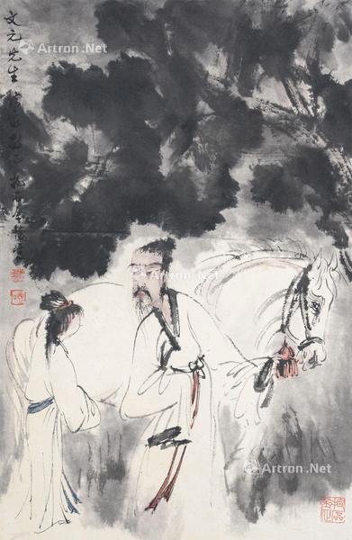  人物 立轴 纸本