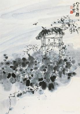  山水 立轴