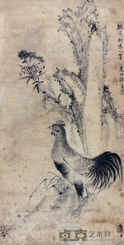 大吉图 立轴 水墨纸本 60×120cm