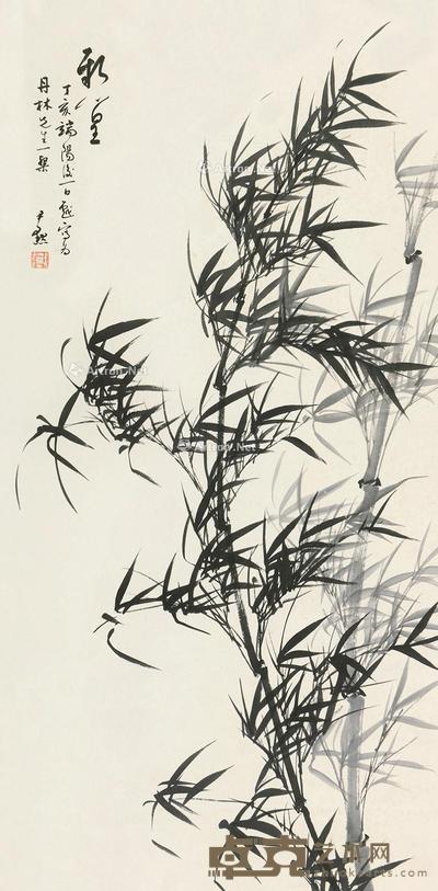  竹 立轴 99×48.5cm