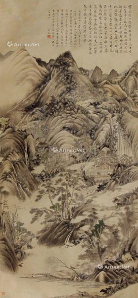  山水 轴 纸本