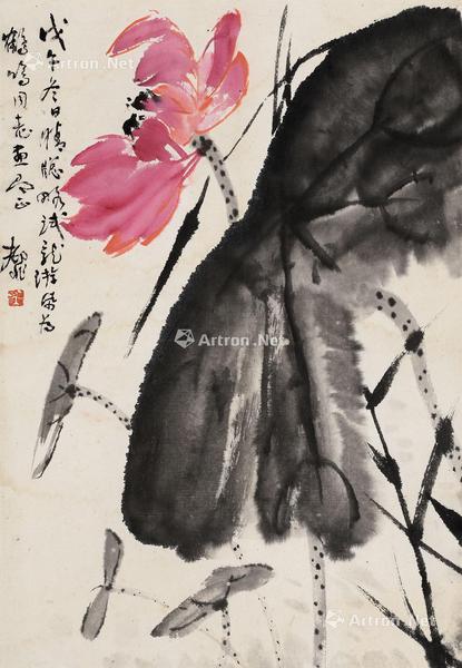  花卉 立轴 纸本