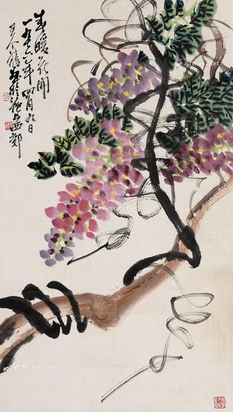 春暖花开 立轴 纸本