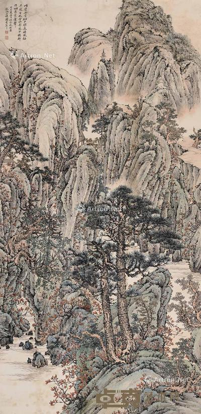  山水 立轴 纸本 241×117.5cm