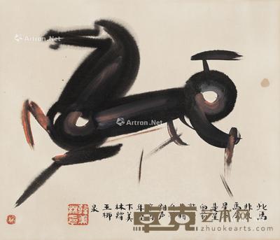  马 镜片 纸本 37.5×45cm