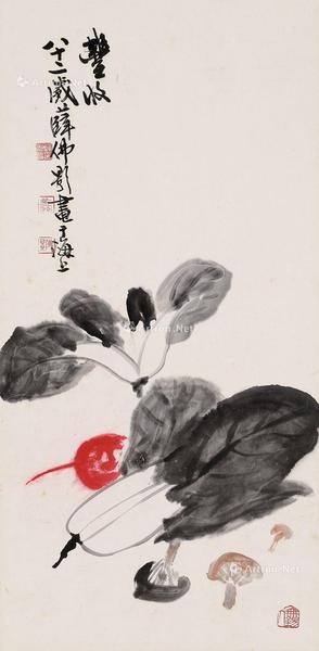  丰收图 立轴 纸本