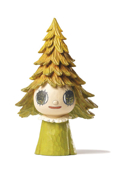  2012年作 森子 彩绘木雕