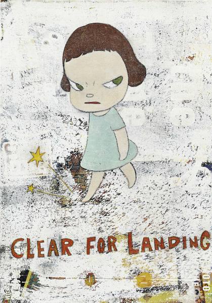  2001年作 CLEAR FOR LANDING 压克力纸本