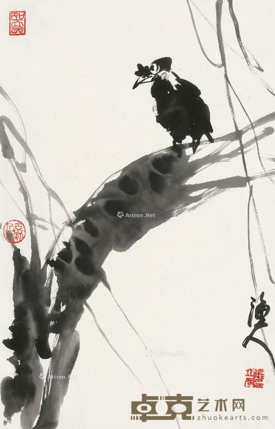 栖禽图 立轴 水墨纸本 68×44cm