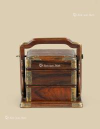  清代（1644-1911） 黄花梨小提梁盒
