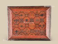  明代（1368-1644） 大漆存星祥瑞纹回纹长方盘