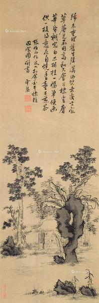  山水 立轴 水墨纸本