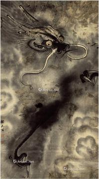  墨龙图 立轴 设色纸本