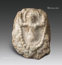  6-7世纪 新疆和田泥塑佛座像