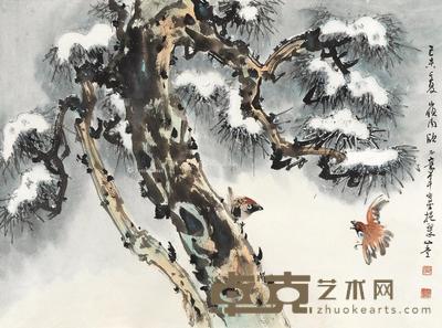  1979年作 雪景 镜心 设色纸本 61.5×83cm