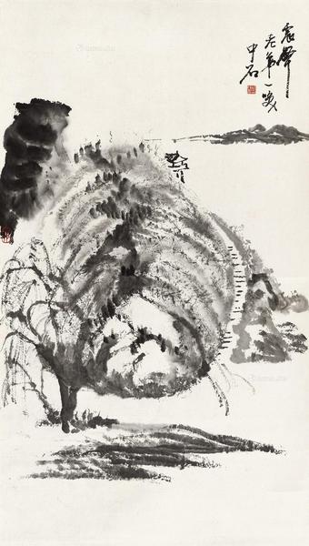  秋瑟 立轴 水墨纸本