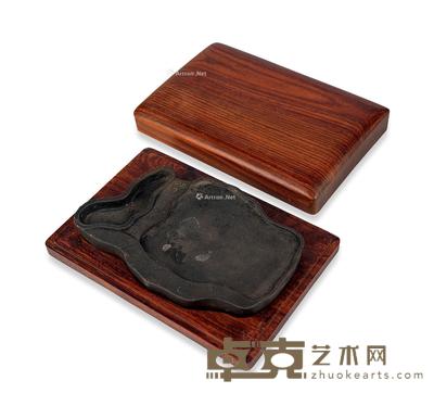  清 淄石布袋砚 17×11cm