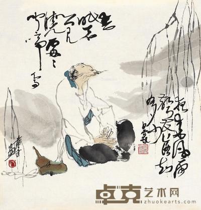 幽思 镜心 设色纸本 35×34cm