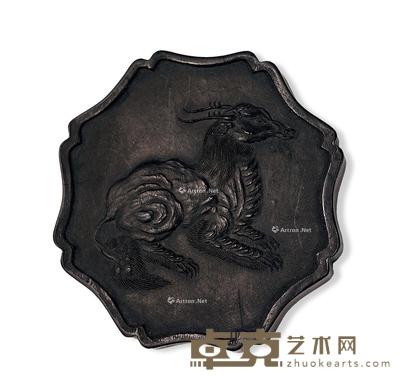  清 瑞兽纹墨 直径6.8cm