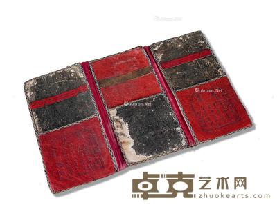  清晚期 清宫记事皮夹 23×37×1cm