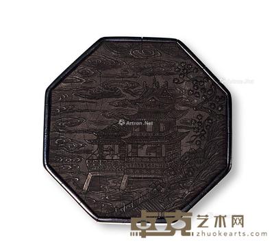  清 油烟「紫阁铭勋」墨 长7.4cm