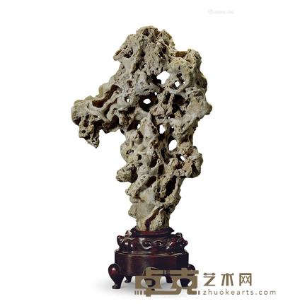  清 「雪霁」昆石 高37cm