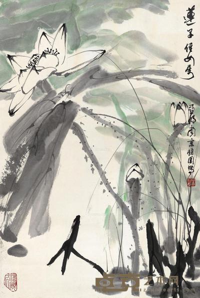 清幽 立轴 设色纸本 66.5×44.5cm