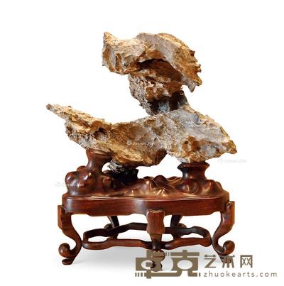  清 「迭嶂」英石 高33cm