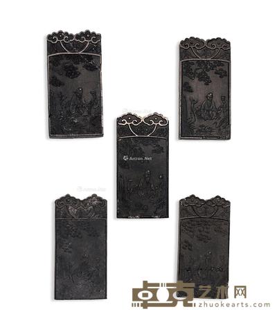  清 胡开文墨 （一组五锭） 长6.3cm