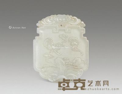 白玉寿山福海牌 6.2×5cm