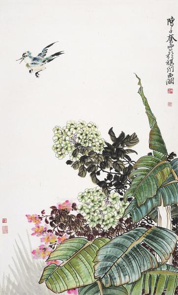 * 白头秋艳 立轴 设色纸本