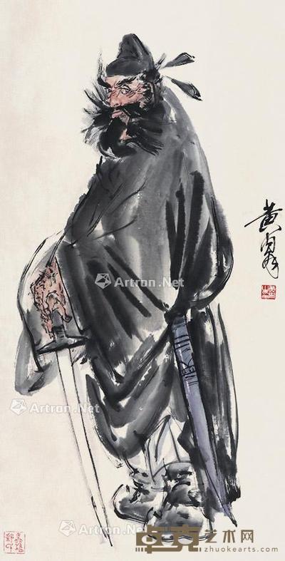 人物 立轴 纸本 97×48cm