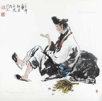  济公 纸本镜框